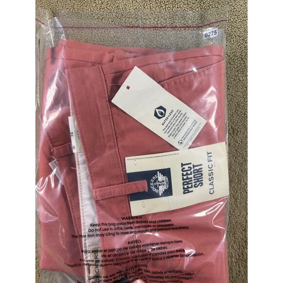 NWT Dockers Men's Perfect Shorts w/ Hidden Security Pocket, Pink Color Size: 36 - Picture 12 of 12